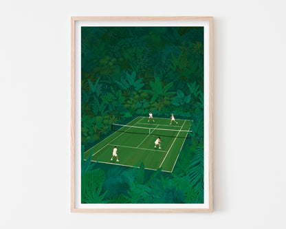 Tennis in the Jungle Art Print