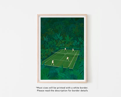 Tennis in the Jungle Art Print