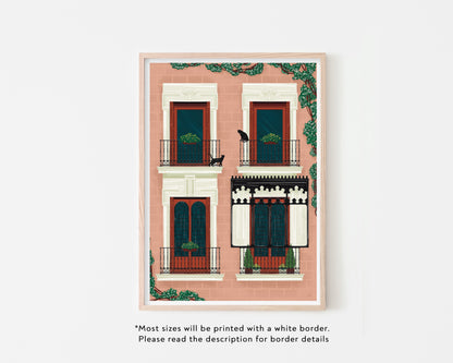 Madrid Windows Art Print