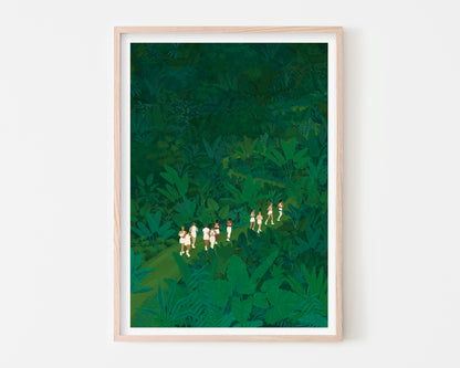 Running in the Jungle Art Print