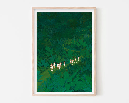 Running in the Jungle Art Print