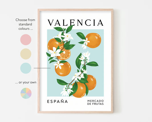 Valencia Oranges Art Print
