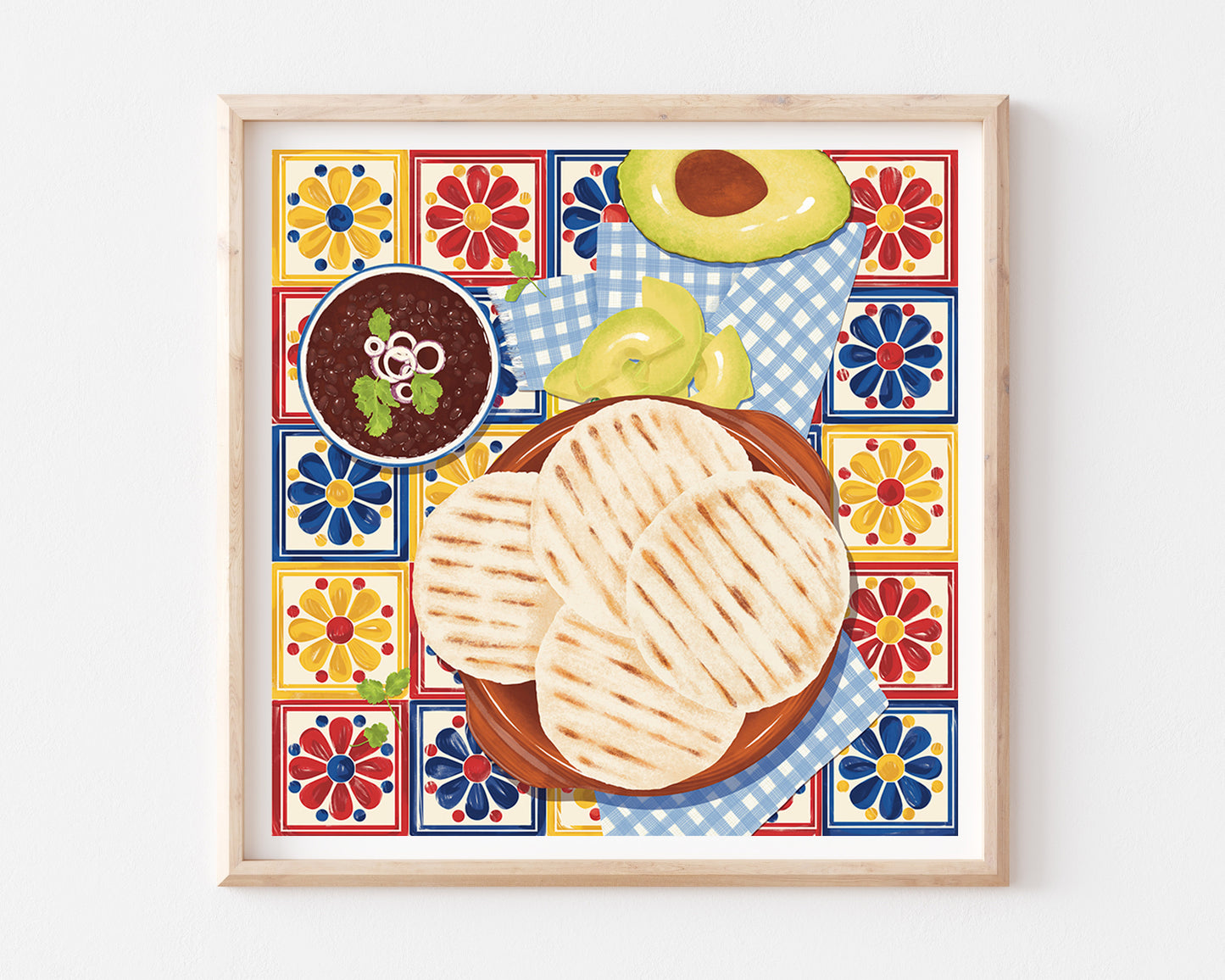 Arepas & Tiles Art Print
