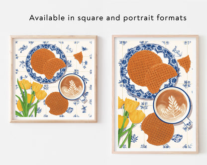 Stroopwafels & Coffee Art Print