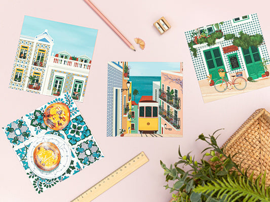 Lisbon Postcards (Square)