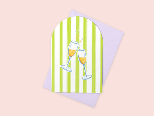 Champagne Cheers Greeting Card