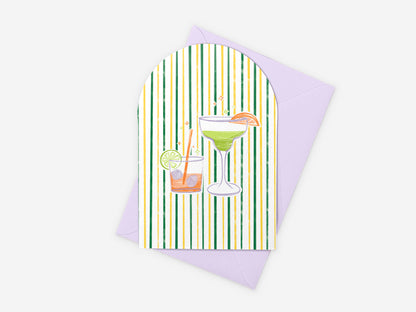 Cocktails Greeting Card SUPER SECONDS FESTIVAL
