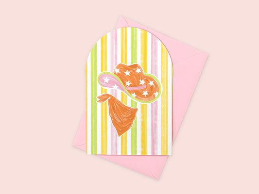 Hat and Bandana Greeting Card
