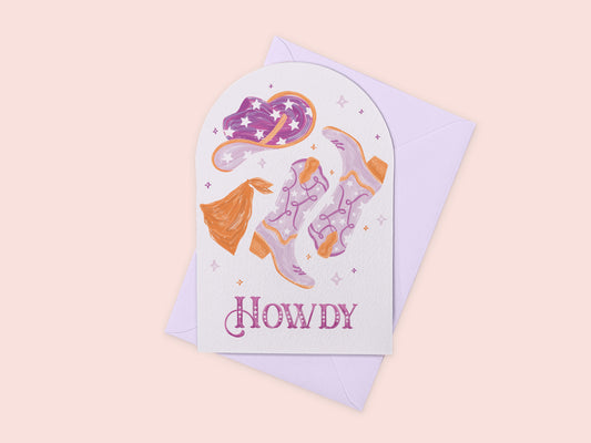 Howdy Greeting Card