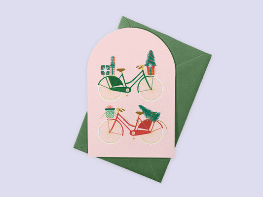 Delivery Bikes Christmas Card