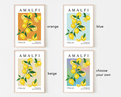 Amalfi Lemons Art Print
