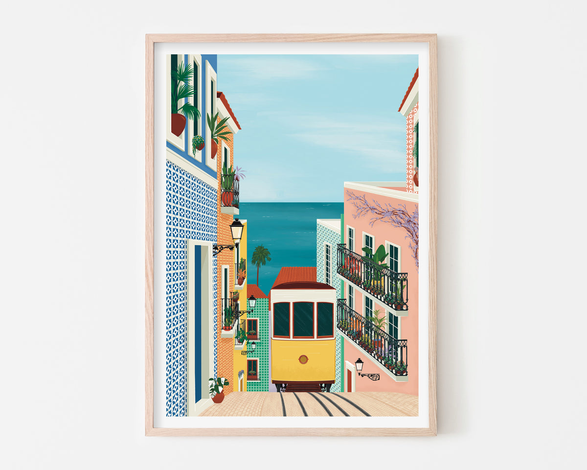 Lisbon Tram Art Print SUPER SECONDS FESTIVAL