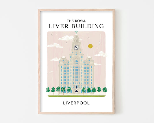 The Liver Building Liverpool Art Print