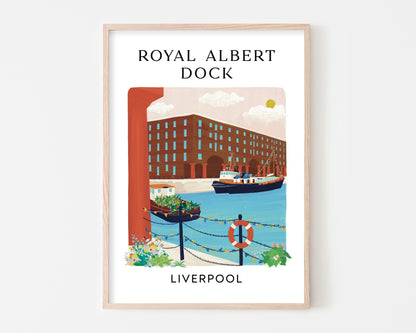 Royal Albert Dock Liverpool Art Print