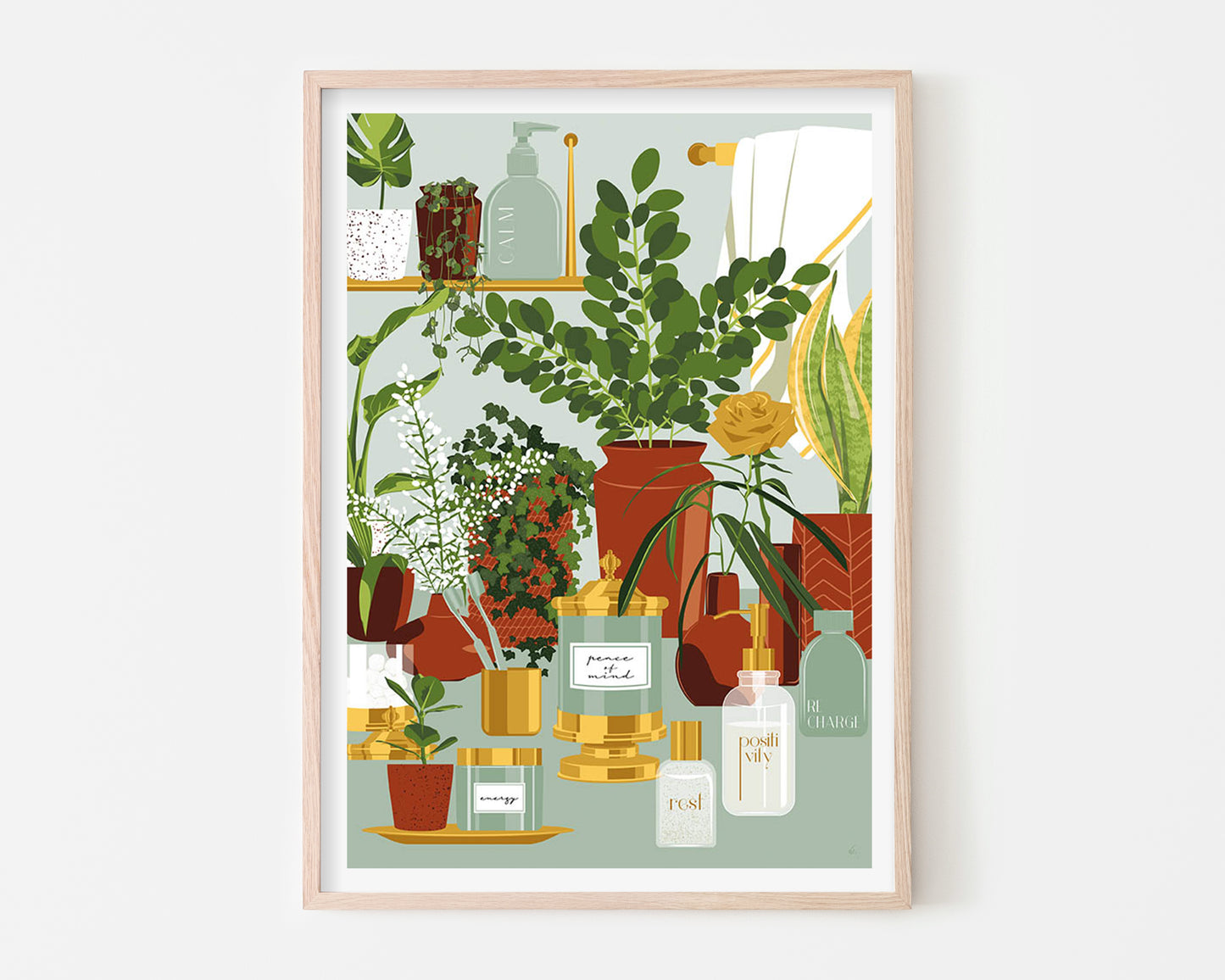 Self Care Ingredients Art Print