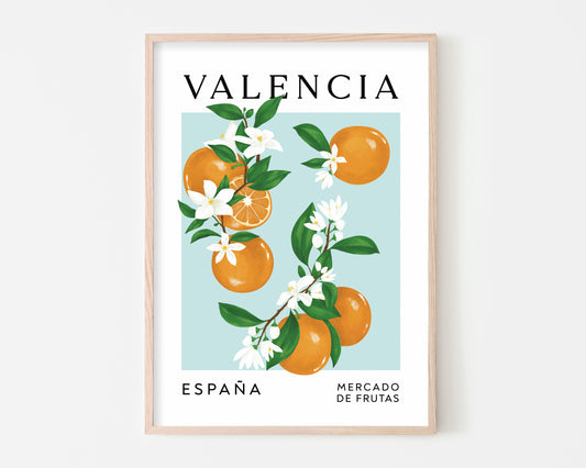 Valencia Oranges Art Print