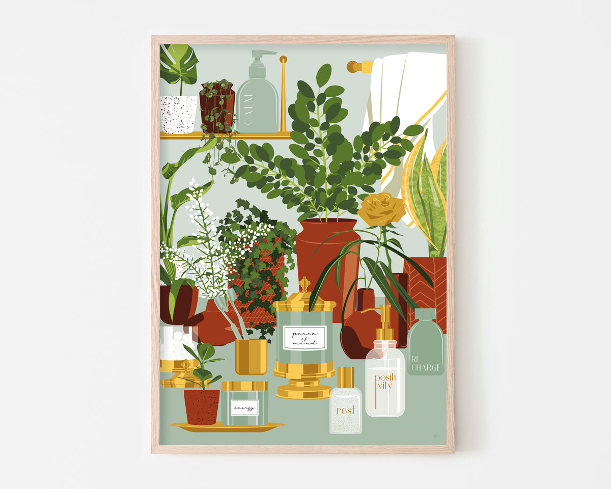 Self Care Ingredients Art Print SUPER SECONDS FESTIVAL