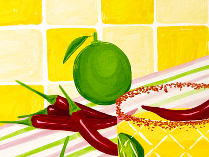 Spicy Margarita Art Print
