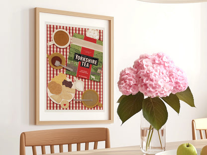 Yorkshire Tea & Biscuits Art Print
