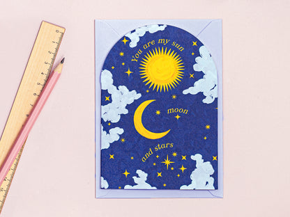You Are My Sun, Moon and Stars Greeting Card