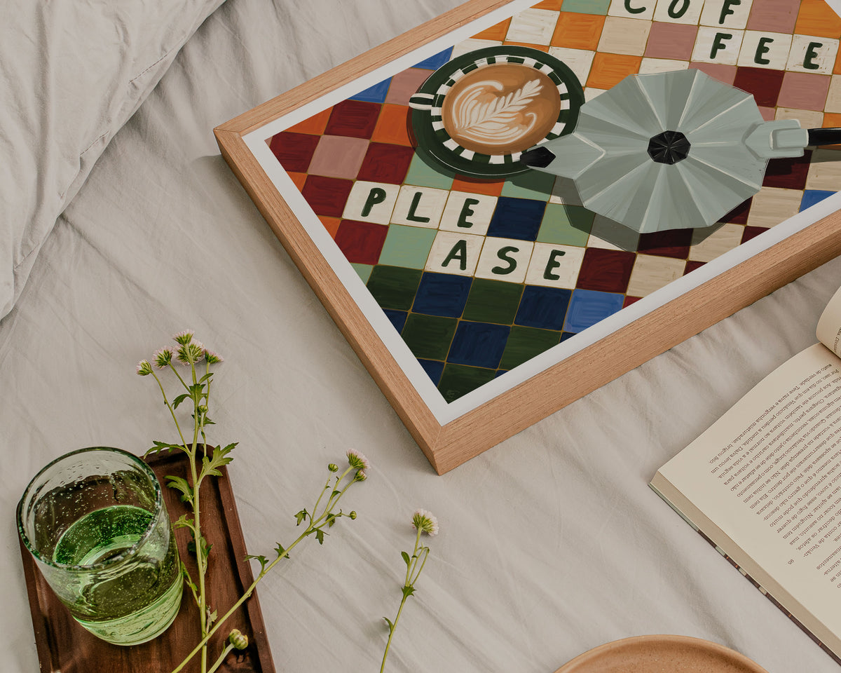 Coffee Please Art Print