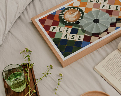Coffee Please Art Print