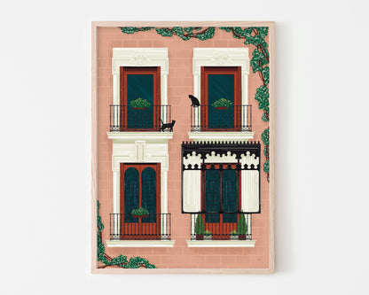 Madrid Windows Art Print SUPER SECONDS FESTIVAL