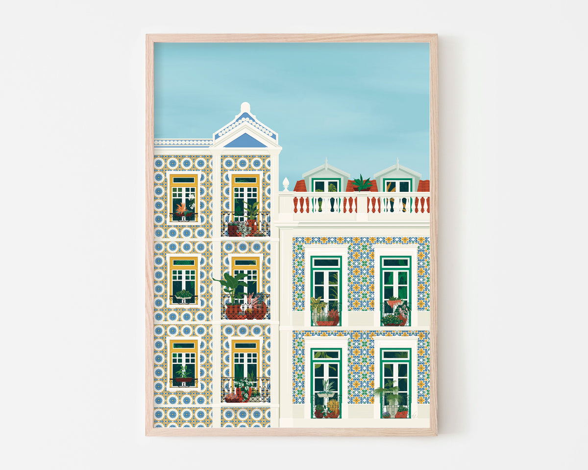 Lisbon Balconies Art Print SUPER SECONDS FESTIVAL