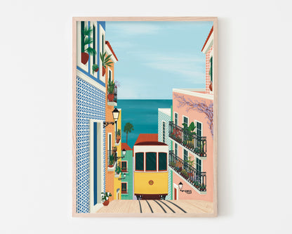Lisbon Tram Art Print SUPER SECONDS FESTIVAL