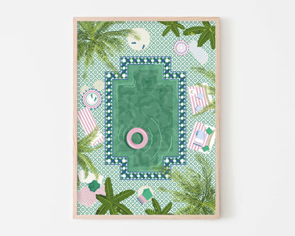 Moroccan Riad (Aerial View) Art Print SUPER SECONDS FESTIVAL